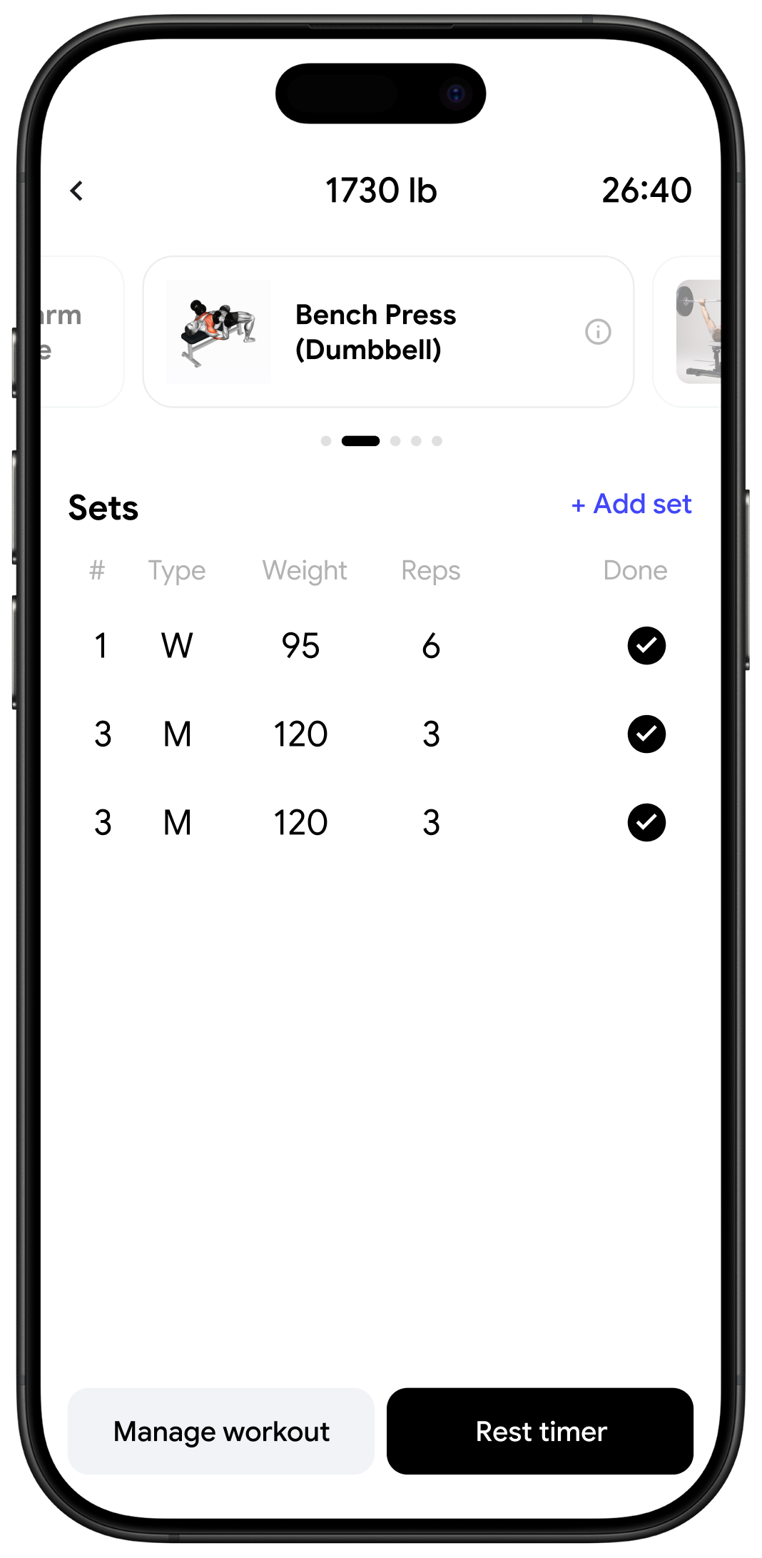 Workout Tracking